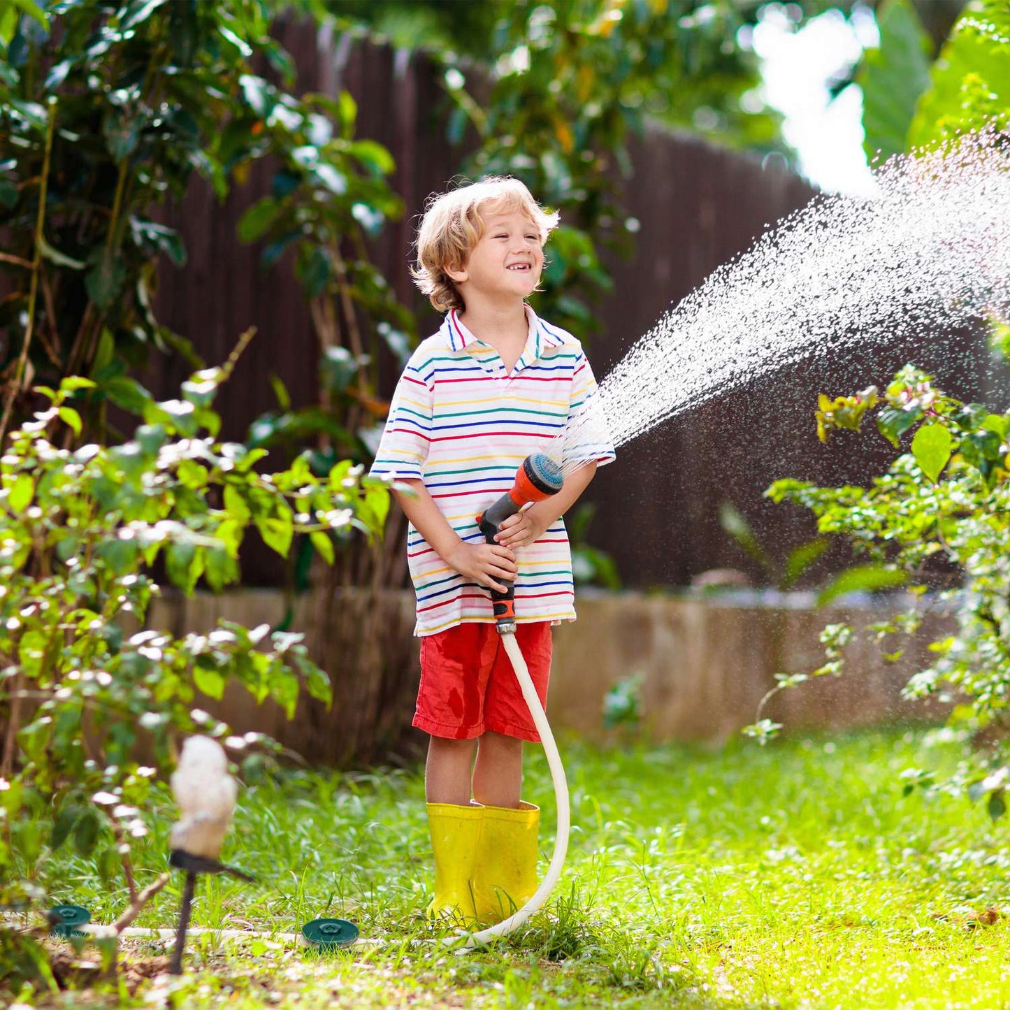 6x Green Guides for Garden Hose