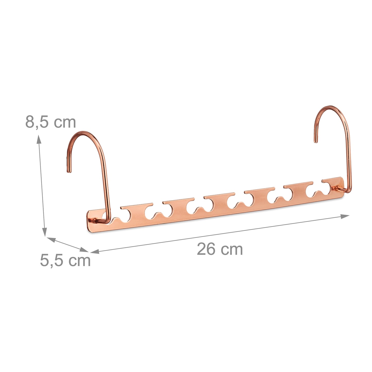 6x Set Vertical Clothes Hangers