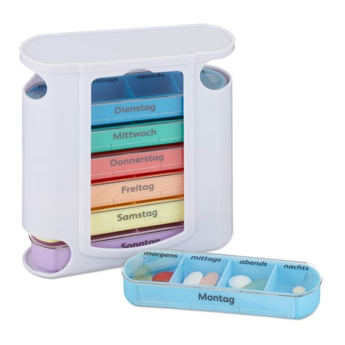 7-Day Pill Box with 4 Compartments Each