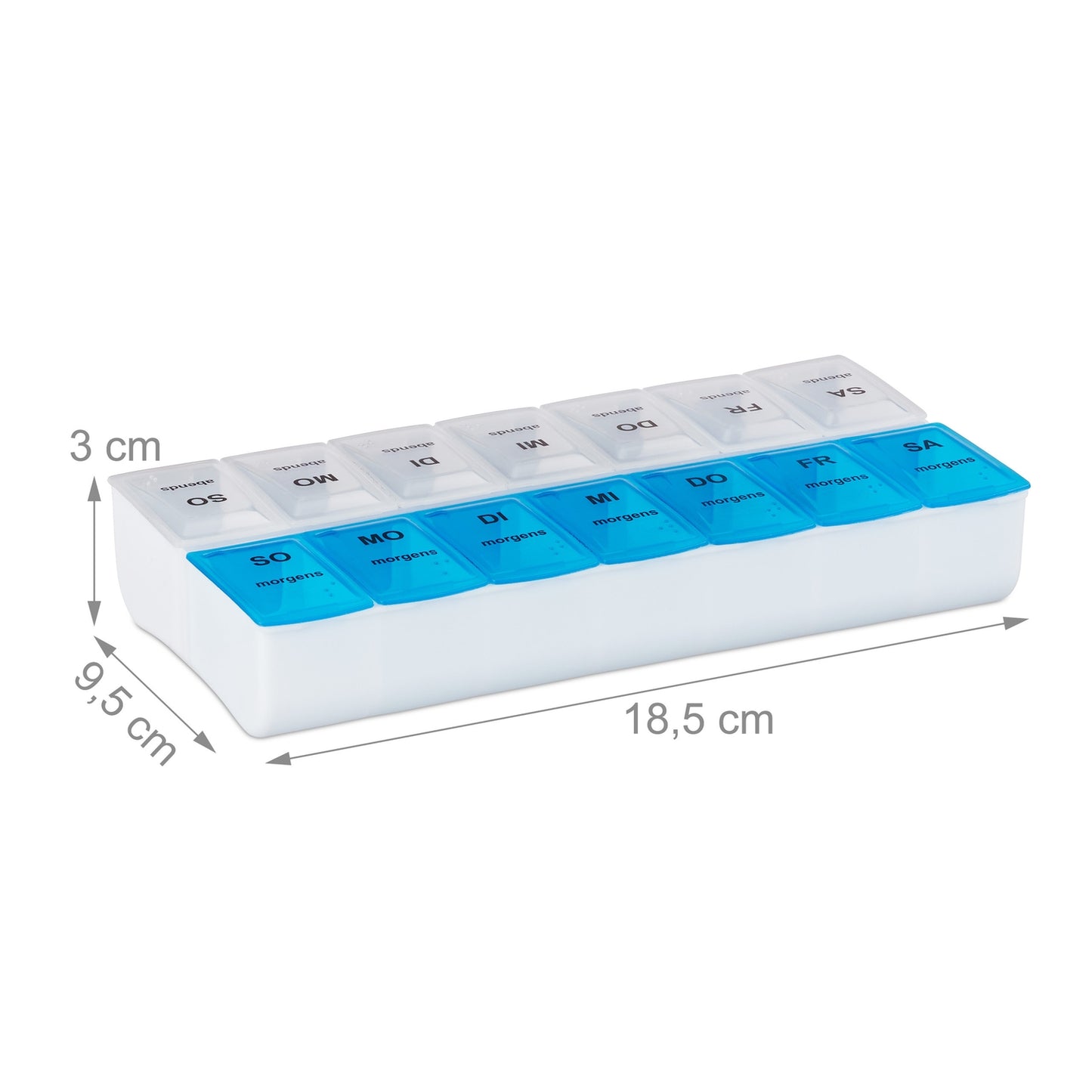 7-Day Pill Organiser with 2 Compartments
