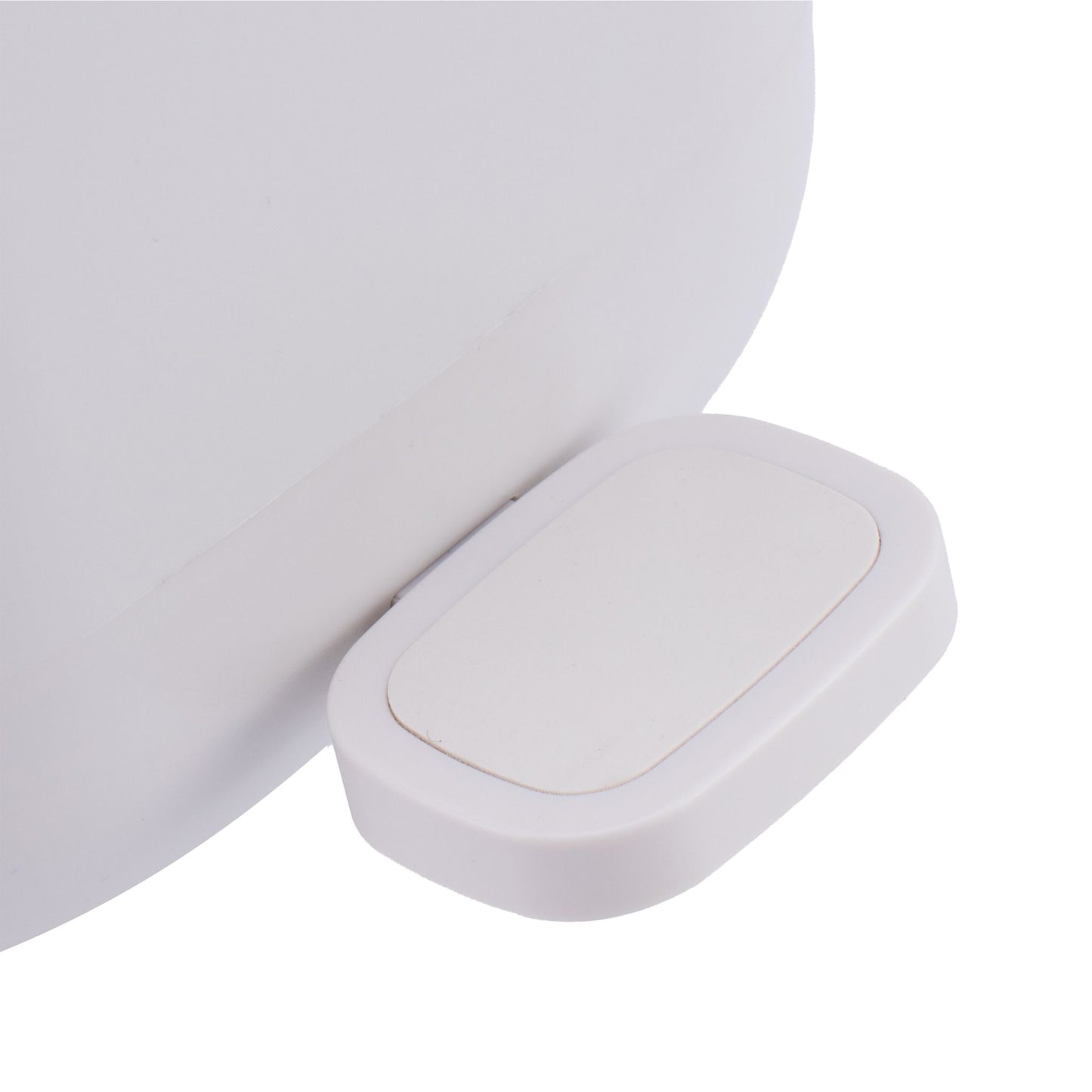 7L Square Pedal Bin, Plastic, Soft-Close Lid