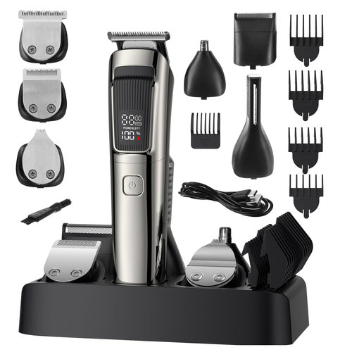 8-in-1 Cordless Hair, Beard, Body Trimmer with USB-C