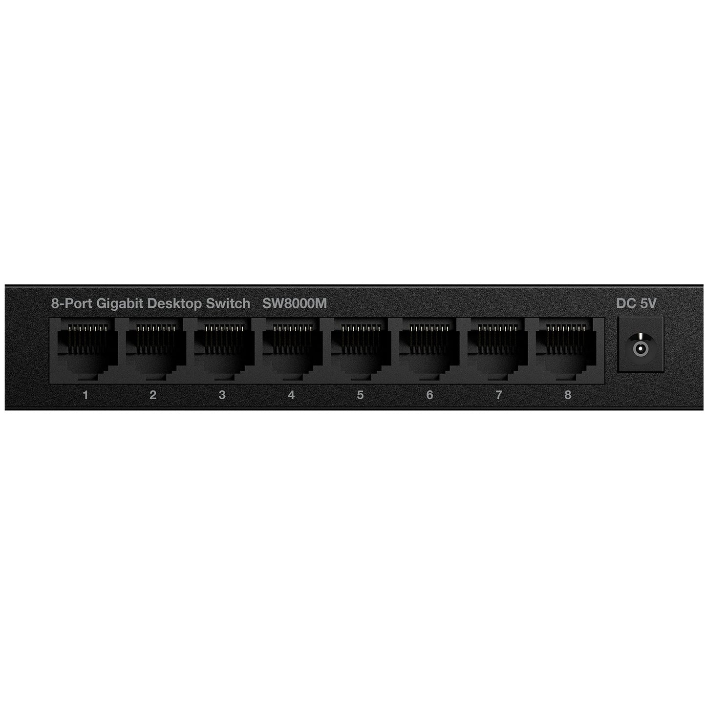 8-port Gigabit switch Metal Black