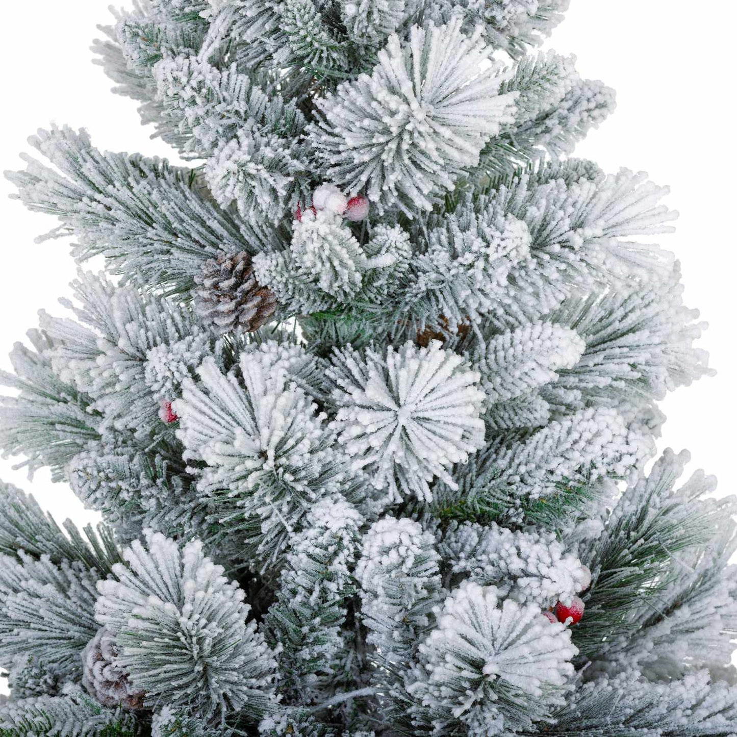 Artificial Christmas trees, 90 cm, 100 LED lights, set of 2