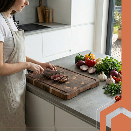 Acacia Wood Cutting Board 43x33x3cm – Thick and Durable