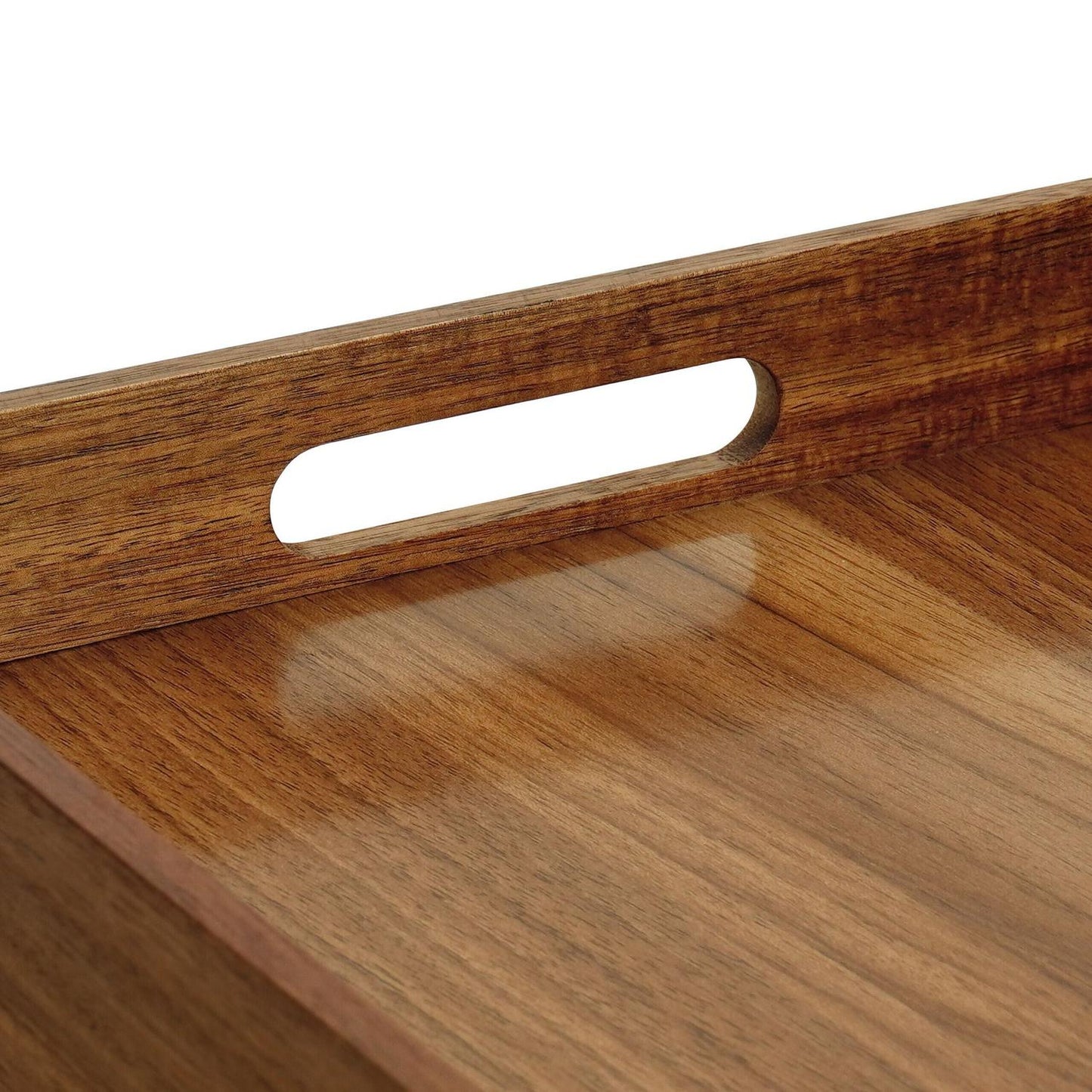 Acacia Wood Serving Tray with Handles – Durable & Stylish