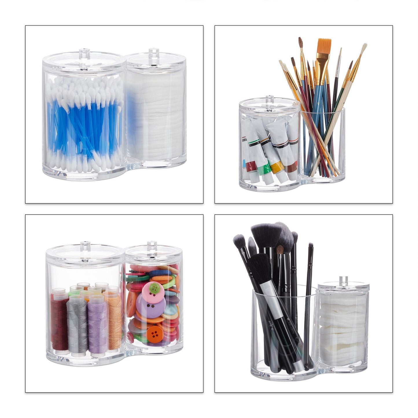 Acrylic Double Organiser