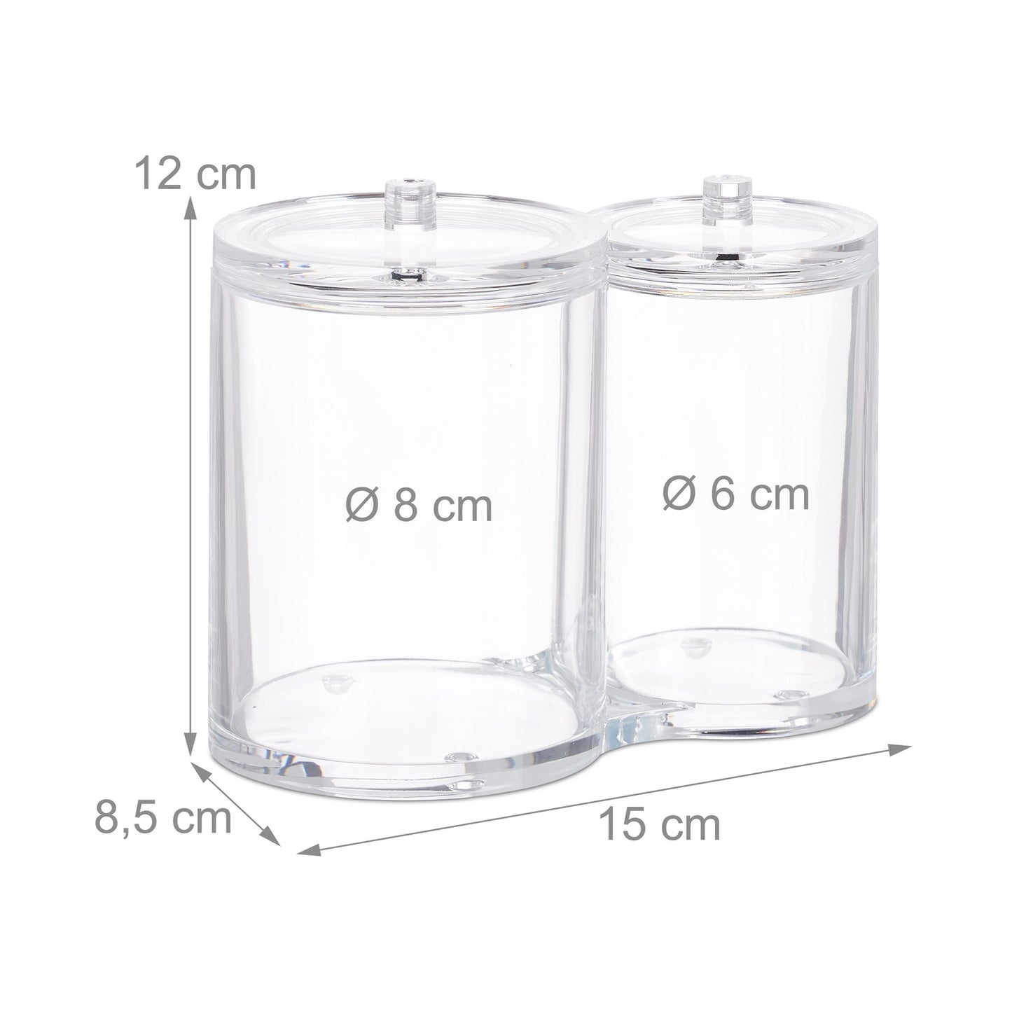 Acrylic Double Organiser