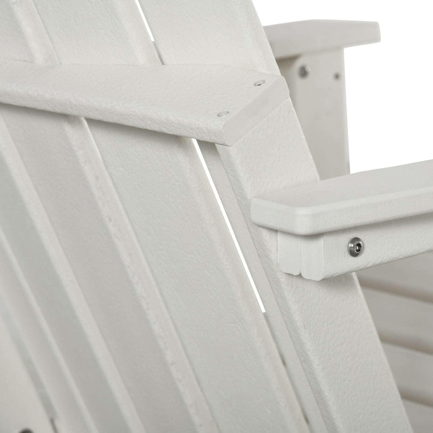 Folding Adirondack Garden Chair - White, 75x87x93 cm