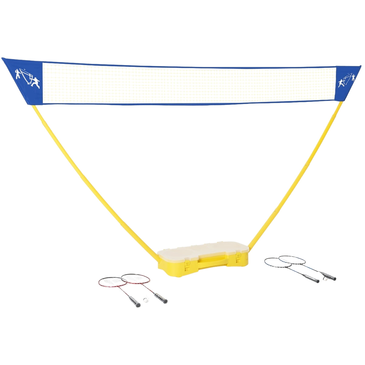 Adjustable Badminton Volleyball Net Set, 3x1.5m Portable