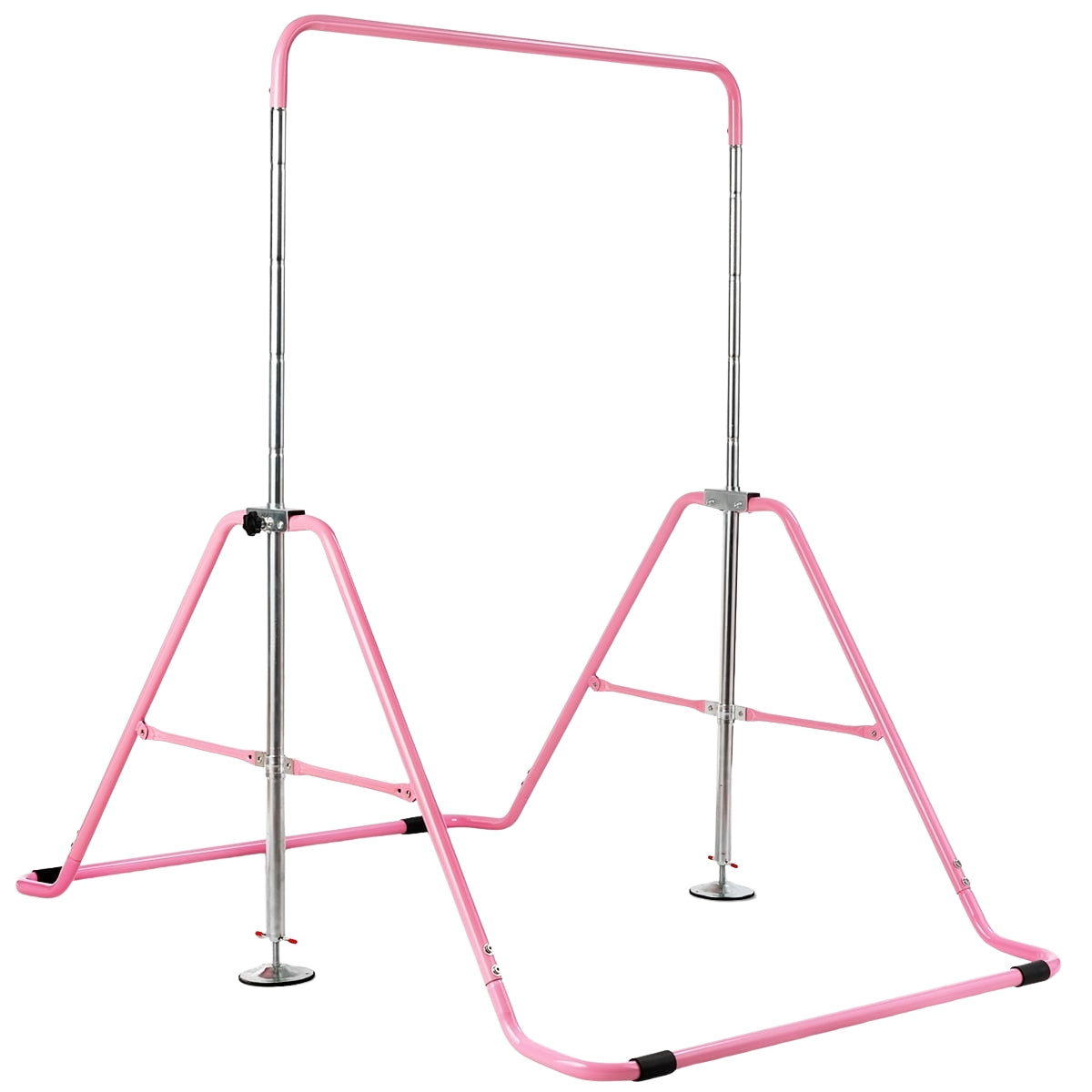 Adjustable Pink Gymnastics Bar for Kids, 90-130 cm