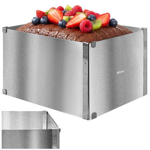 Adjustable Stainless Steel Cake Pan 20-38 x 24-45 cm