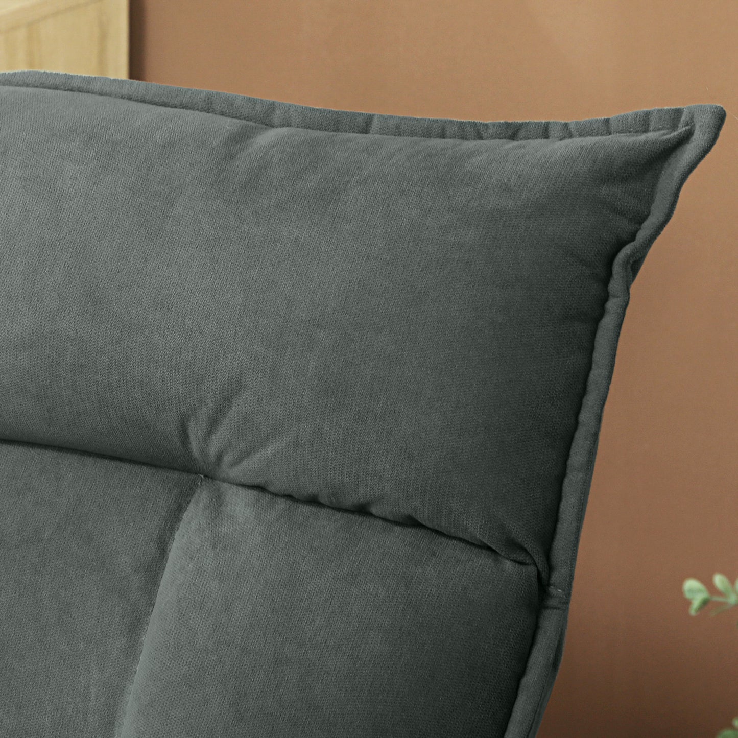 Adjustable Swivel Floor Chair, Dark Grey, 360° Rotation