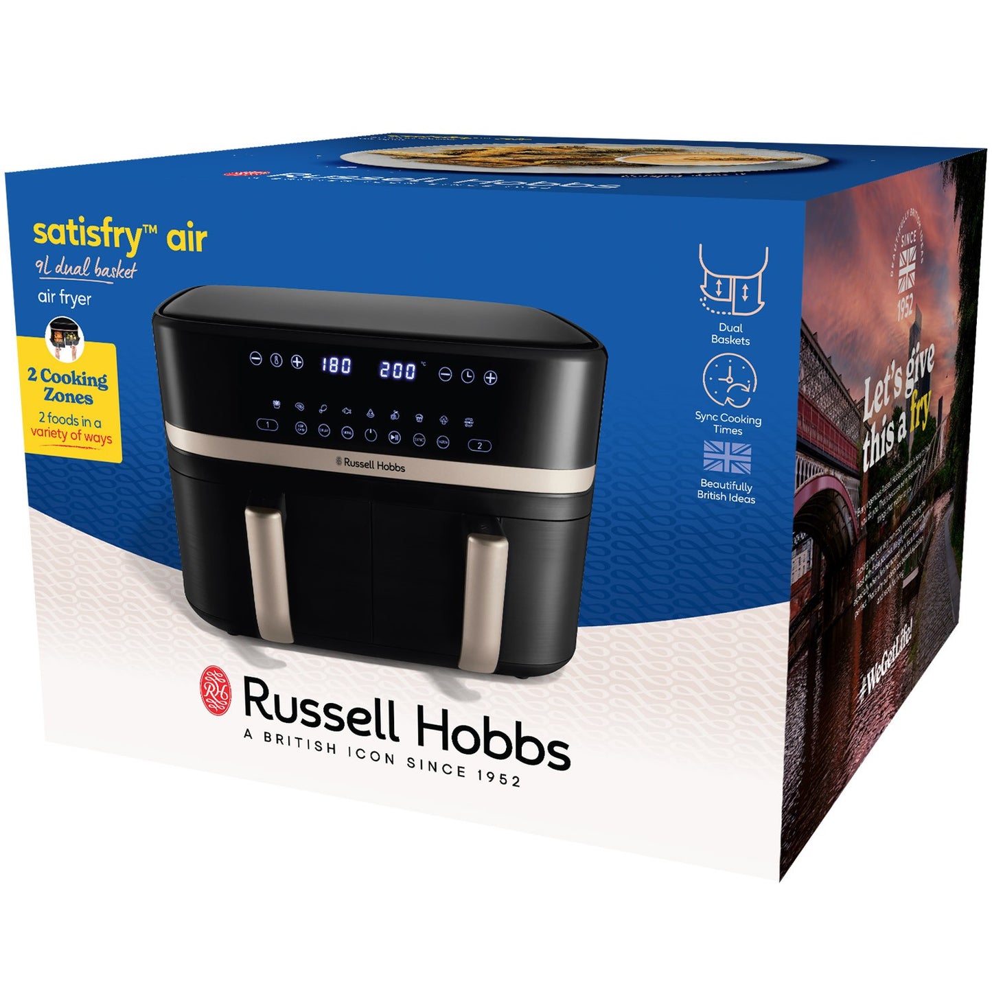 Air fryer 27680-56/RH Satisfry Dual Basket Air Fry