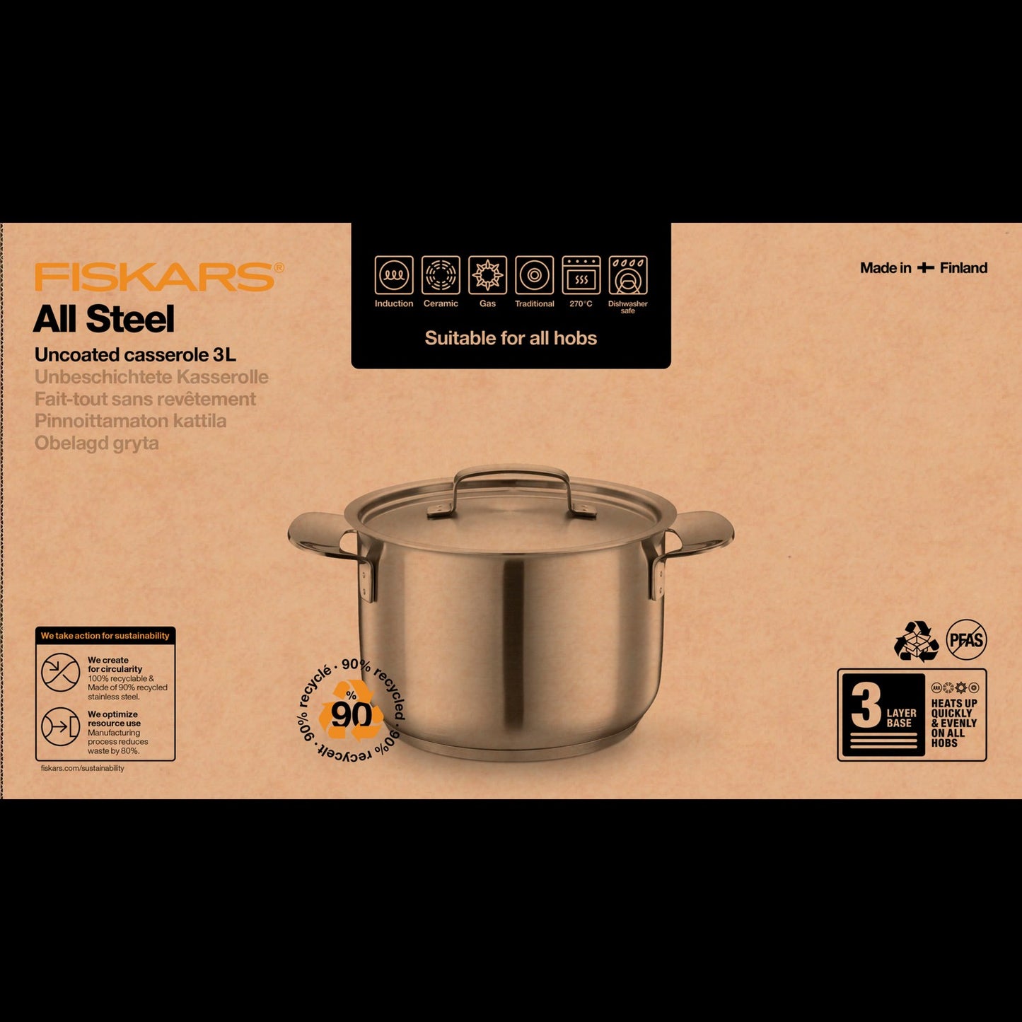 All Steel pot 3.0L