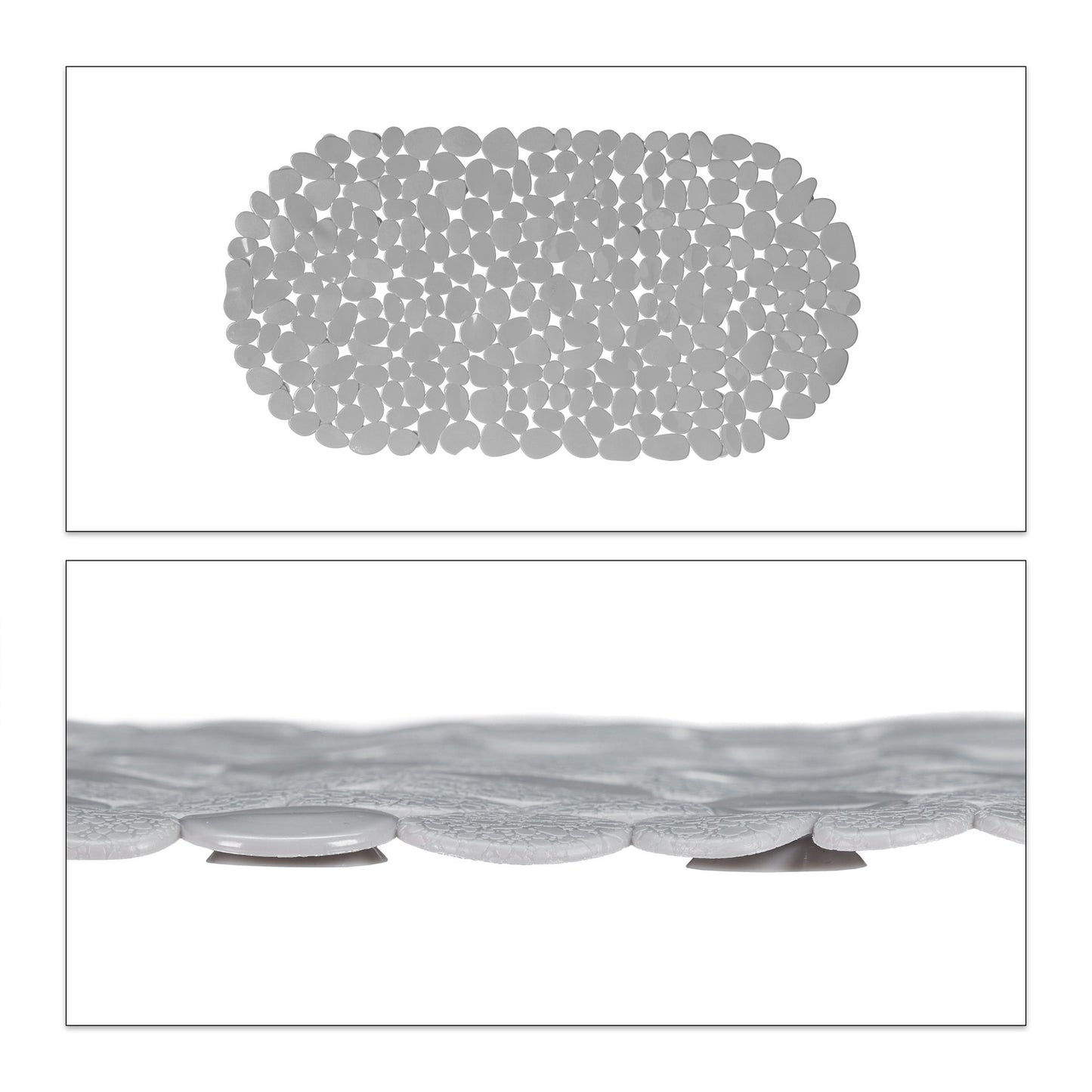 Anti-Slip Bath Mat Stone Design
