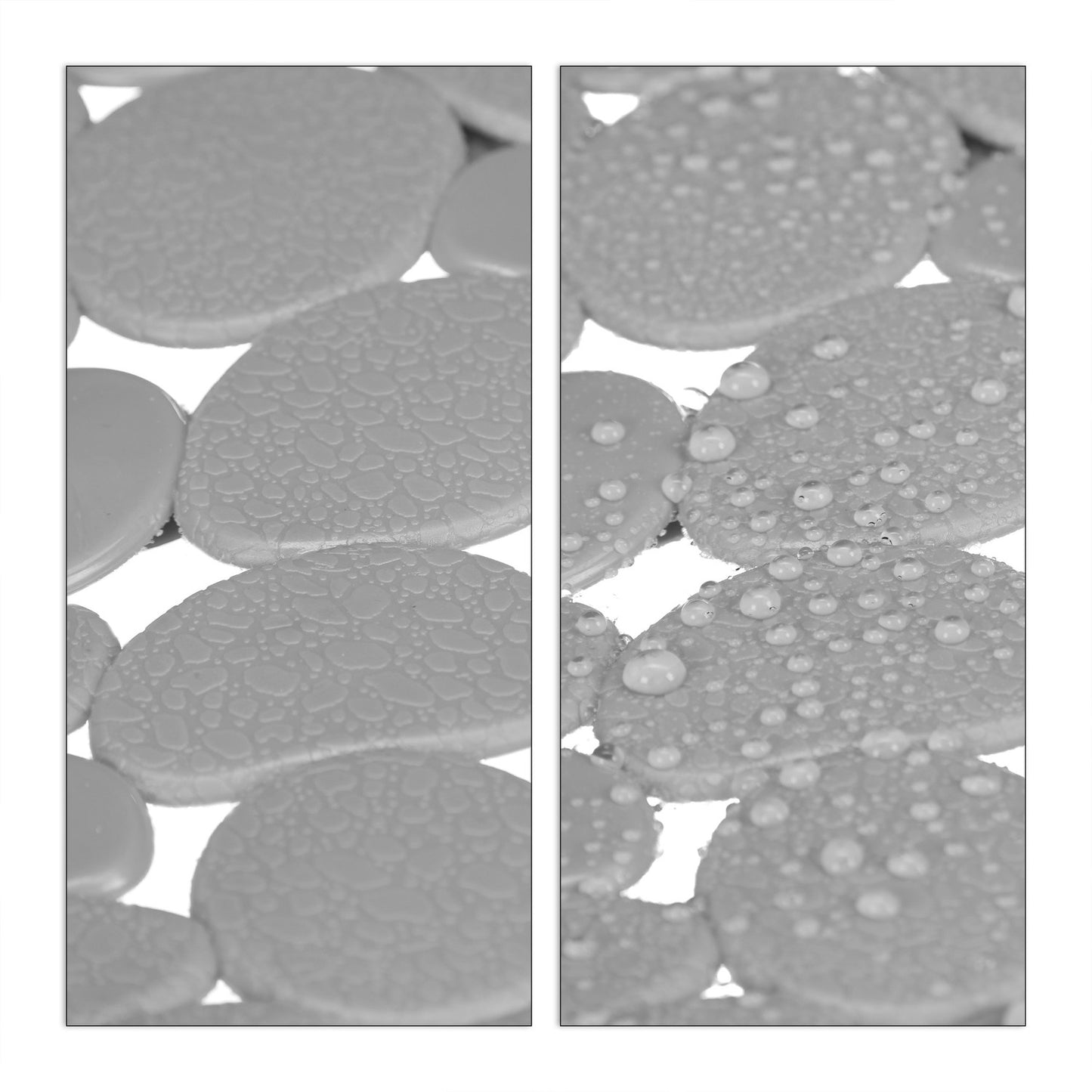 Anti-Slip Bath Mat Stone Design