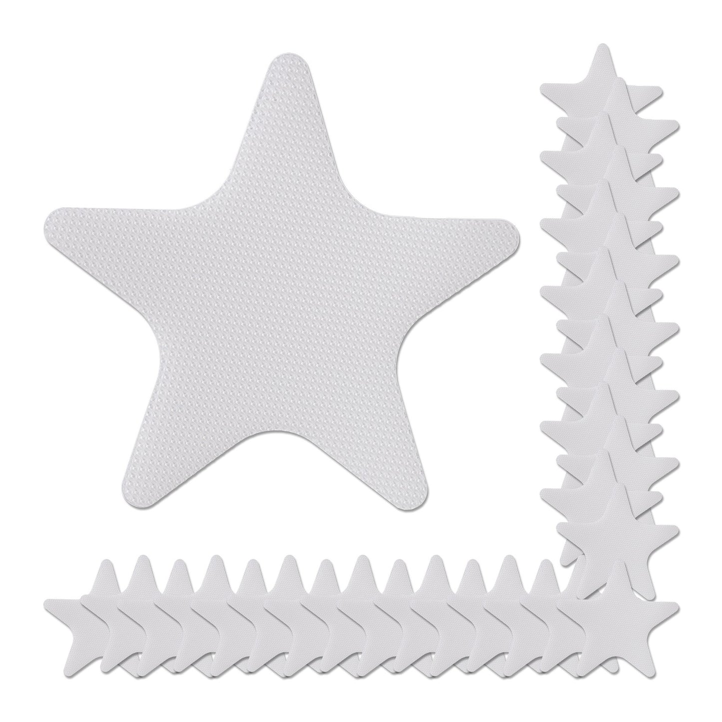 Anti-Slip Starfish Stickers, 30-Pack, Transparent