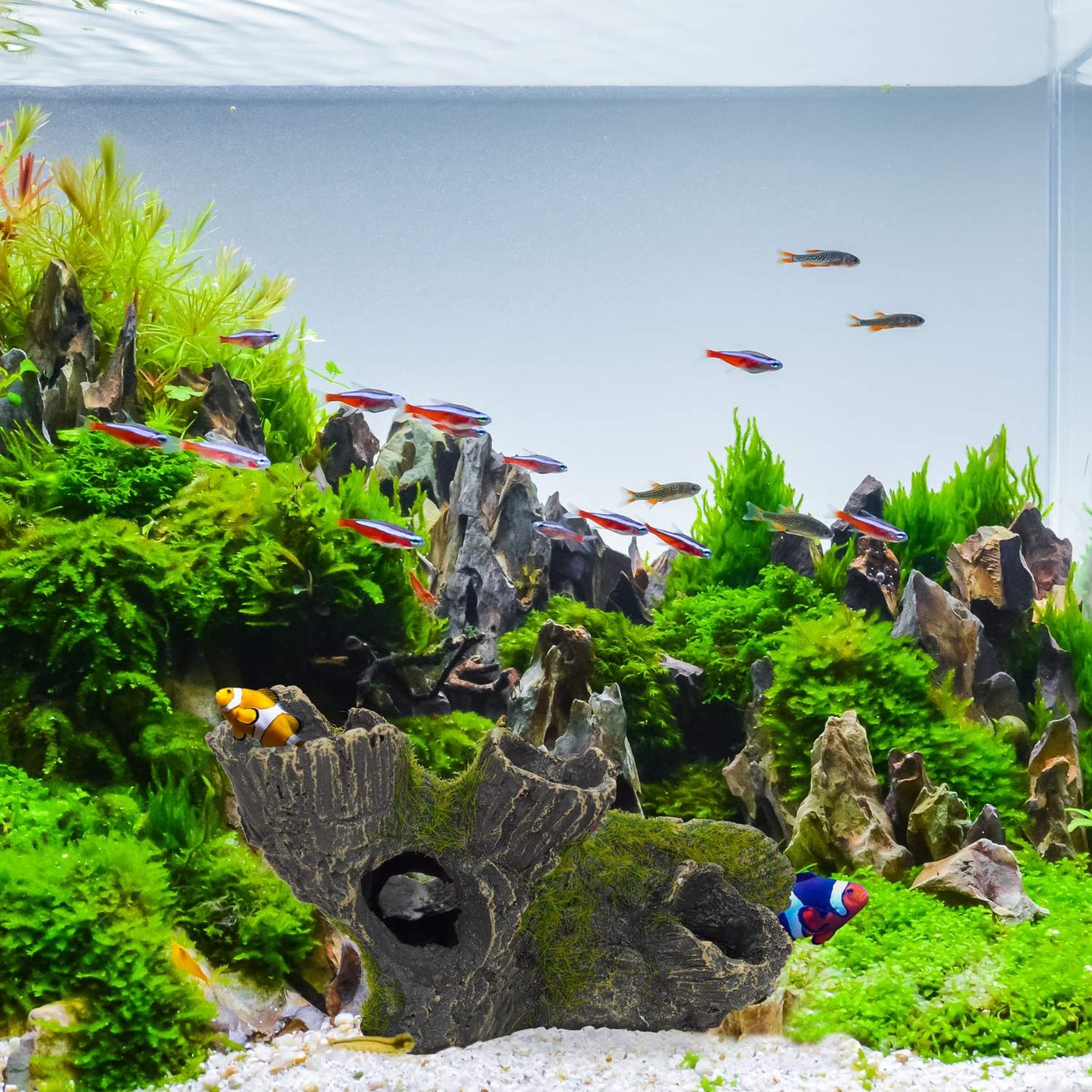 Aquarium decoration, aquarium accessories stone