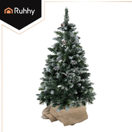 Artificial Christmas Tree, Snow-Covered, 180 cm, Natural Trunk