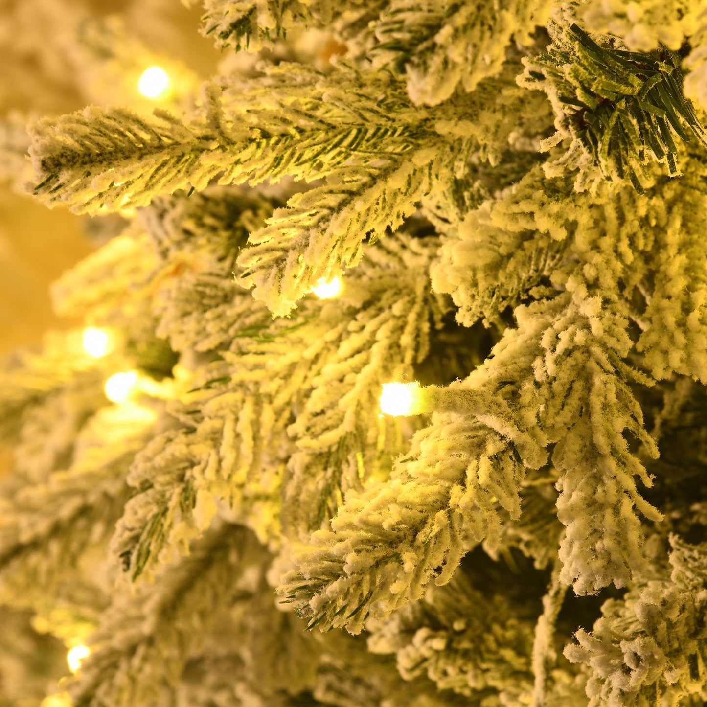 Artificial Christmas tree with lights, 180 cm, snow effect