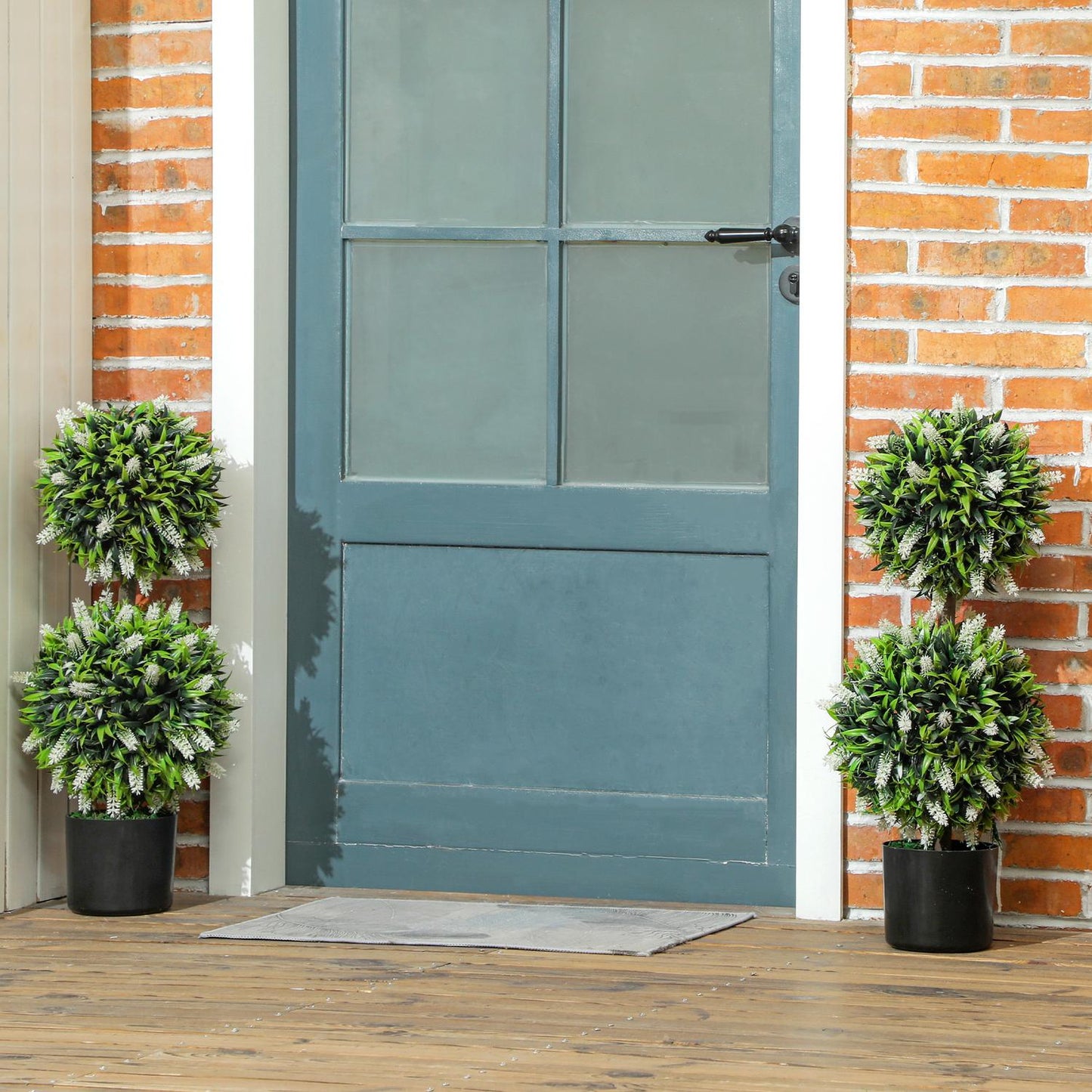 Artificial Lavender Trees, 70 cm, Set of 2, Indoor/Outdoor