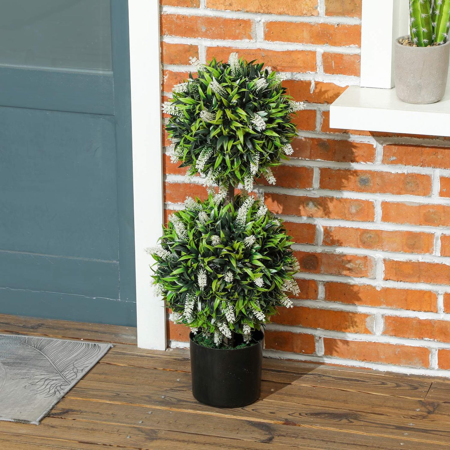 Artificial Lavender Trees, 70 cm, Set of 2, Indoor/Outdoor