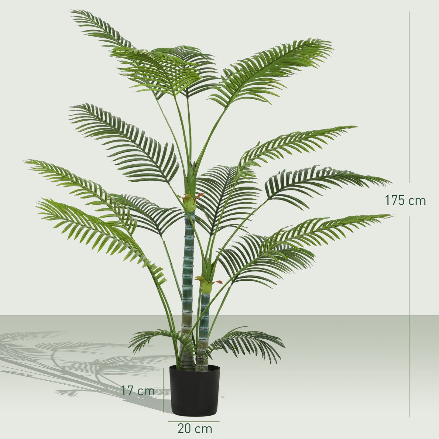 Artificial Palm Tree, UV-Resistant, 175 cm, Indoor/Outdoor