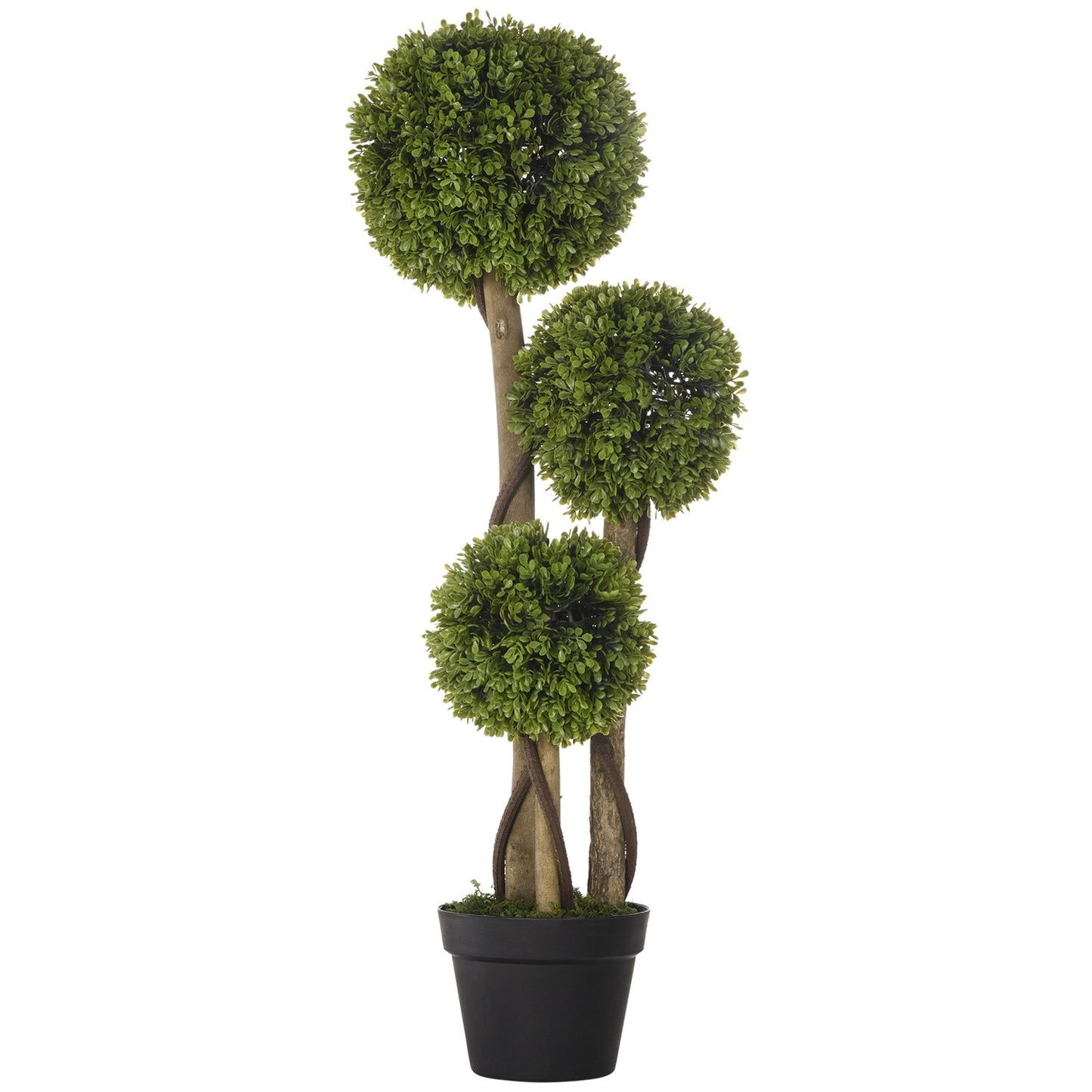 90 cm UV-protected boxwood in a pot - indoors/outdoors