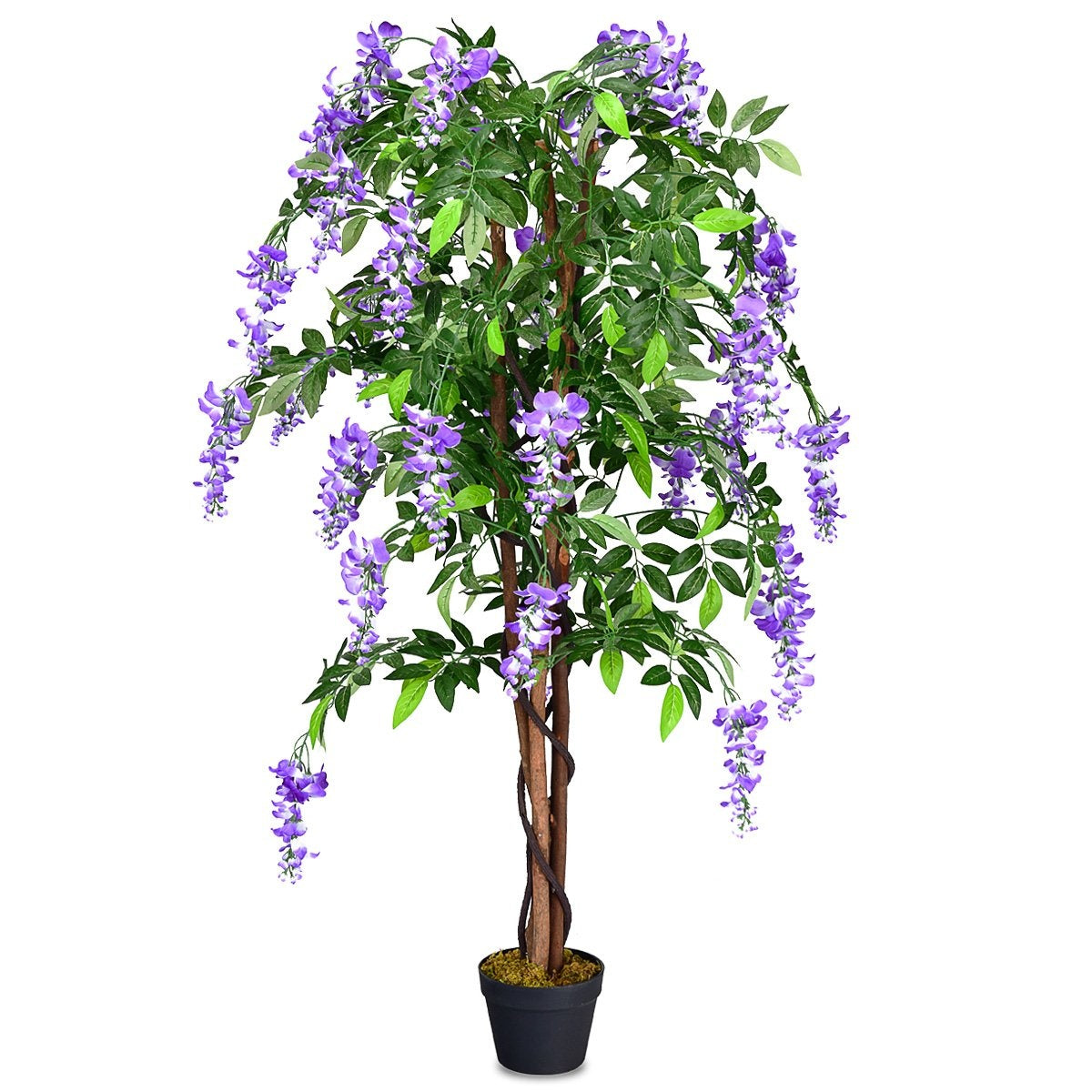 Artificial Plant Usable Artificial Palm Artificial Tree 150 cm Purple