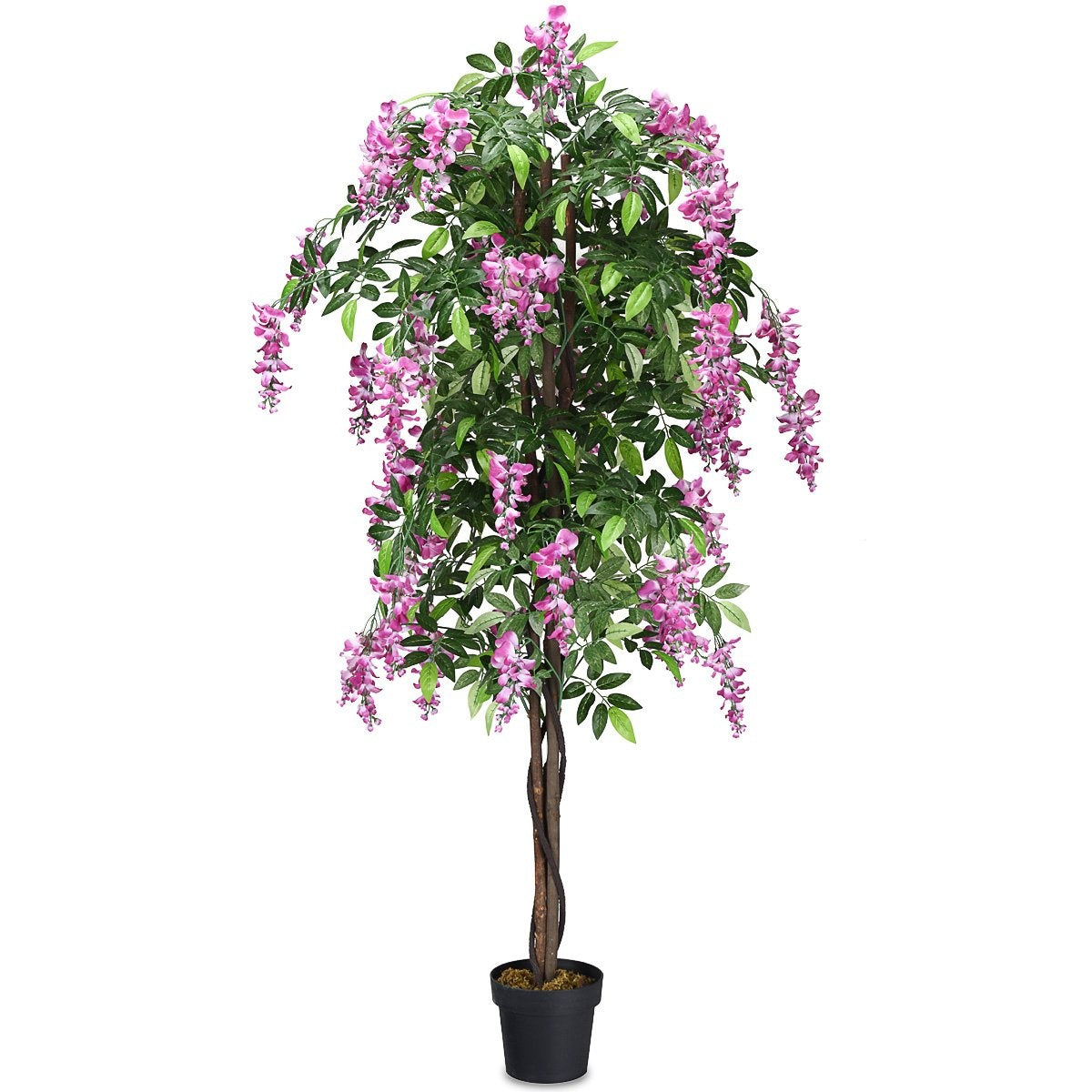 Artificial Plant Usable Artificial Palm Artificial Tree 180 cm Pink