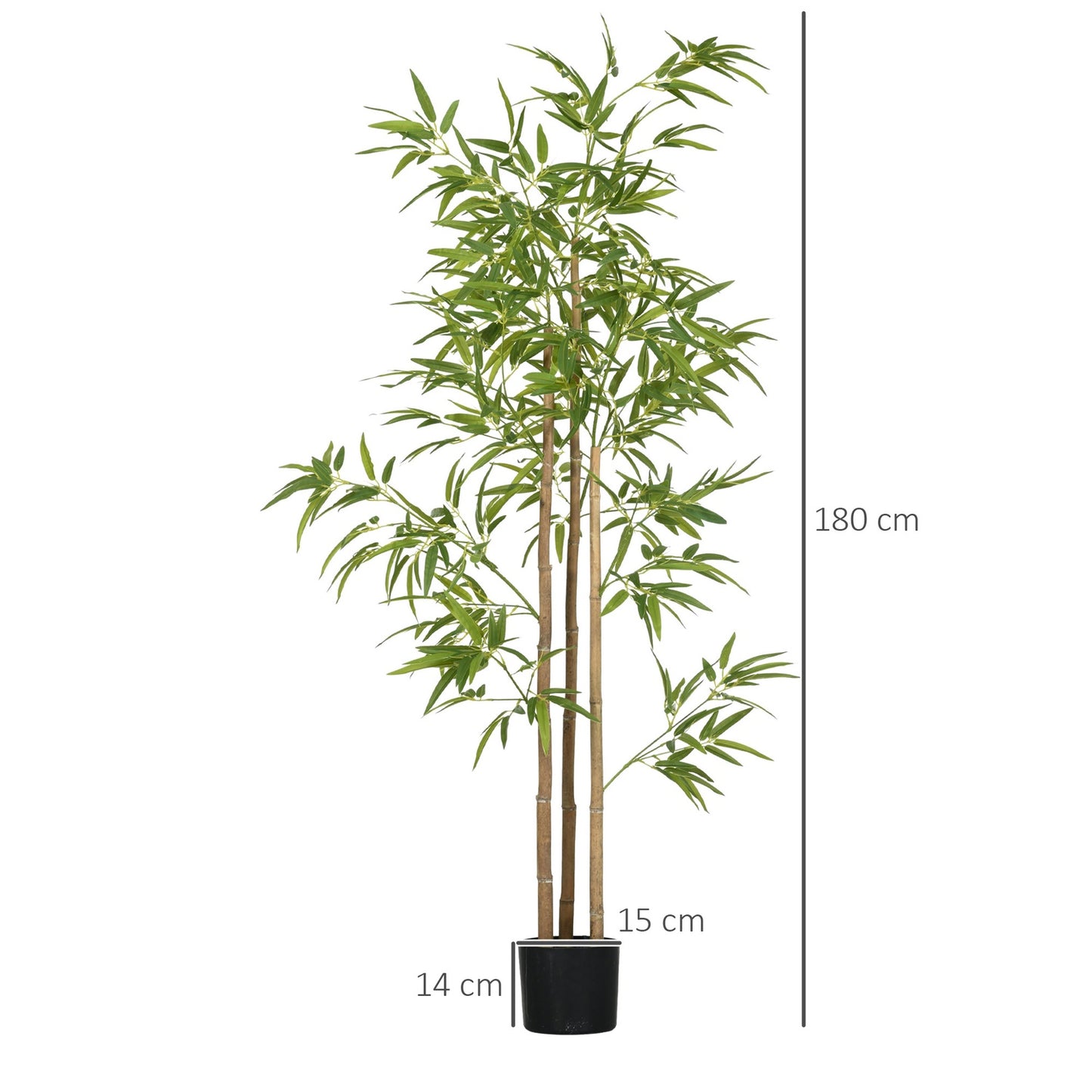 Artificial Bamboo Plant - 180cm, 830 Leaves, Indoor Decor