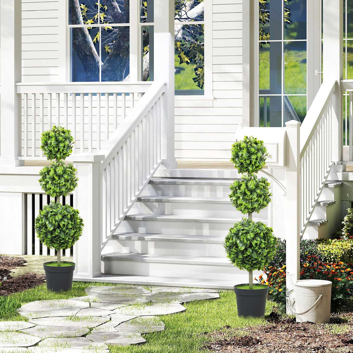 Artificial Potted Plants, UV-Resistant, 100 cm Tall