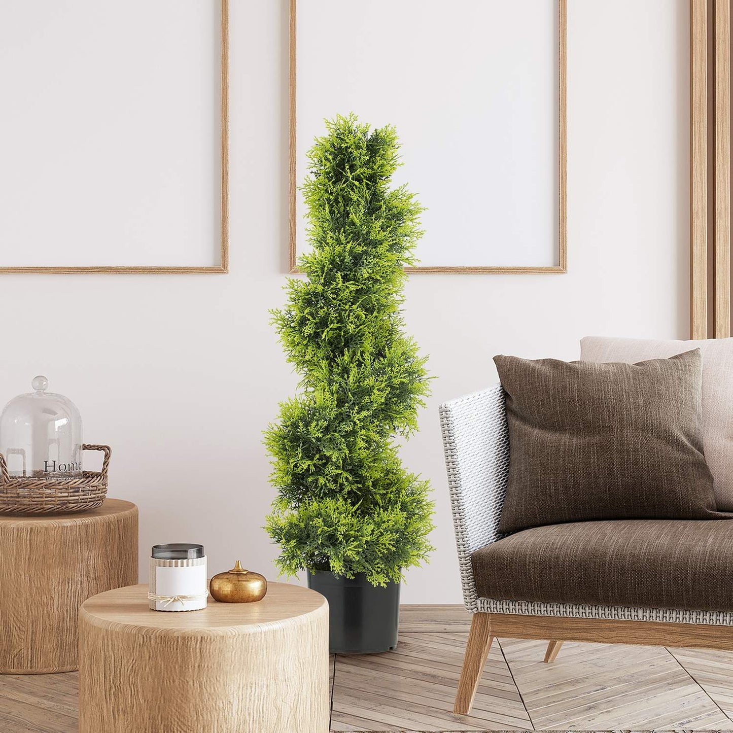 Artificial Spiral Topiary Tree, 90cm, UV-Resistant