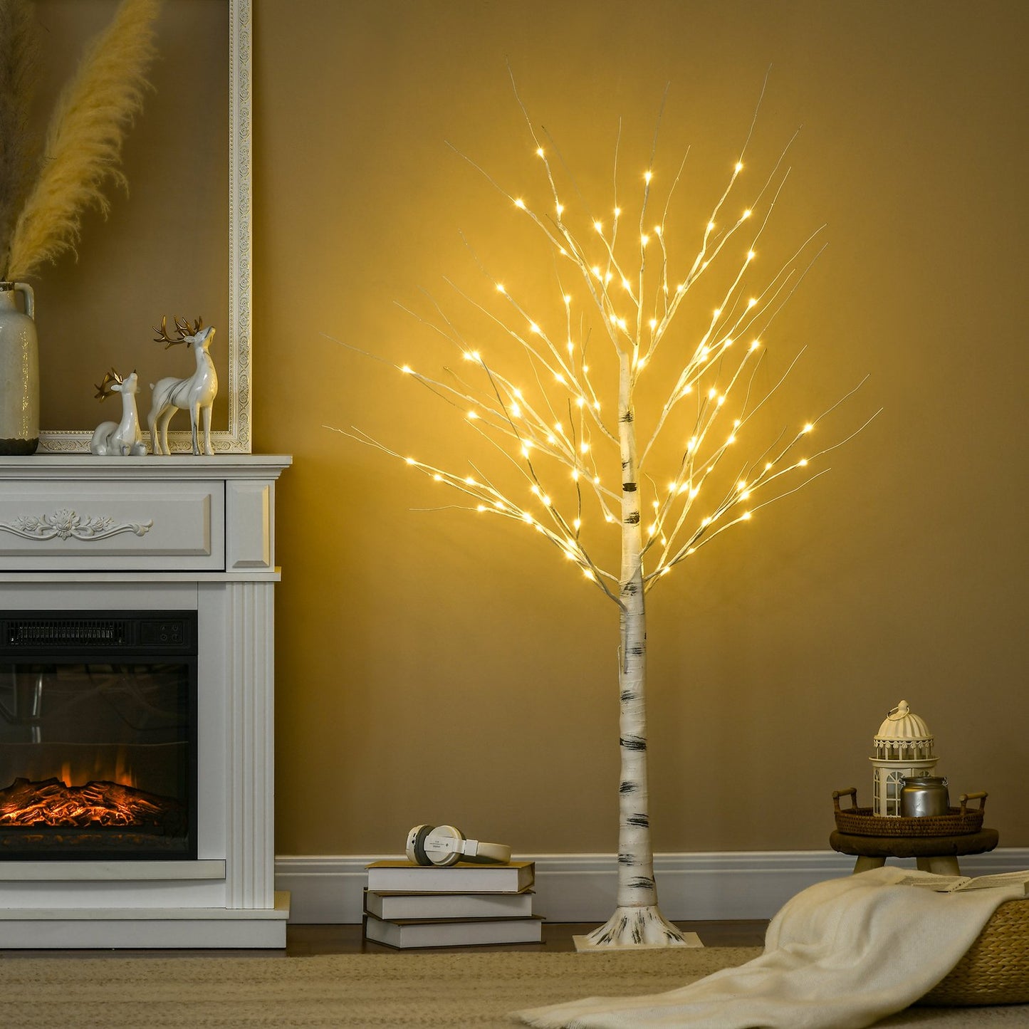 150 cm LED Artificial Birch - Christmas & Party Decor