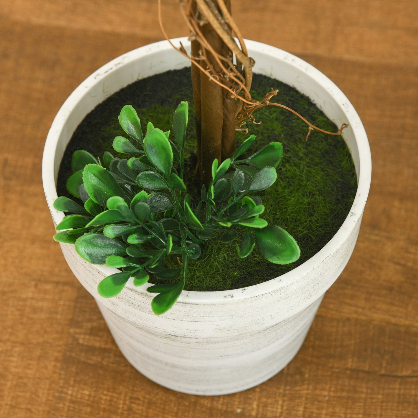 Artificial boxwood plants, UV resistant, 60 cm, set of 2