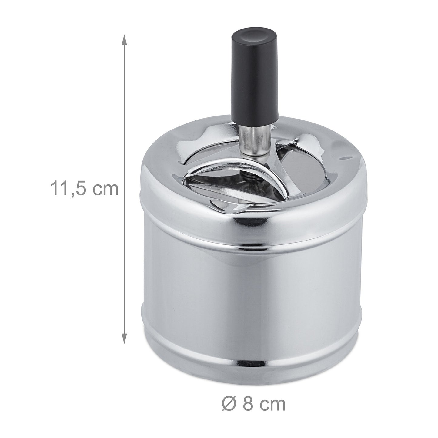 Ashtray with Spin-top Lid