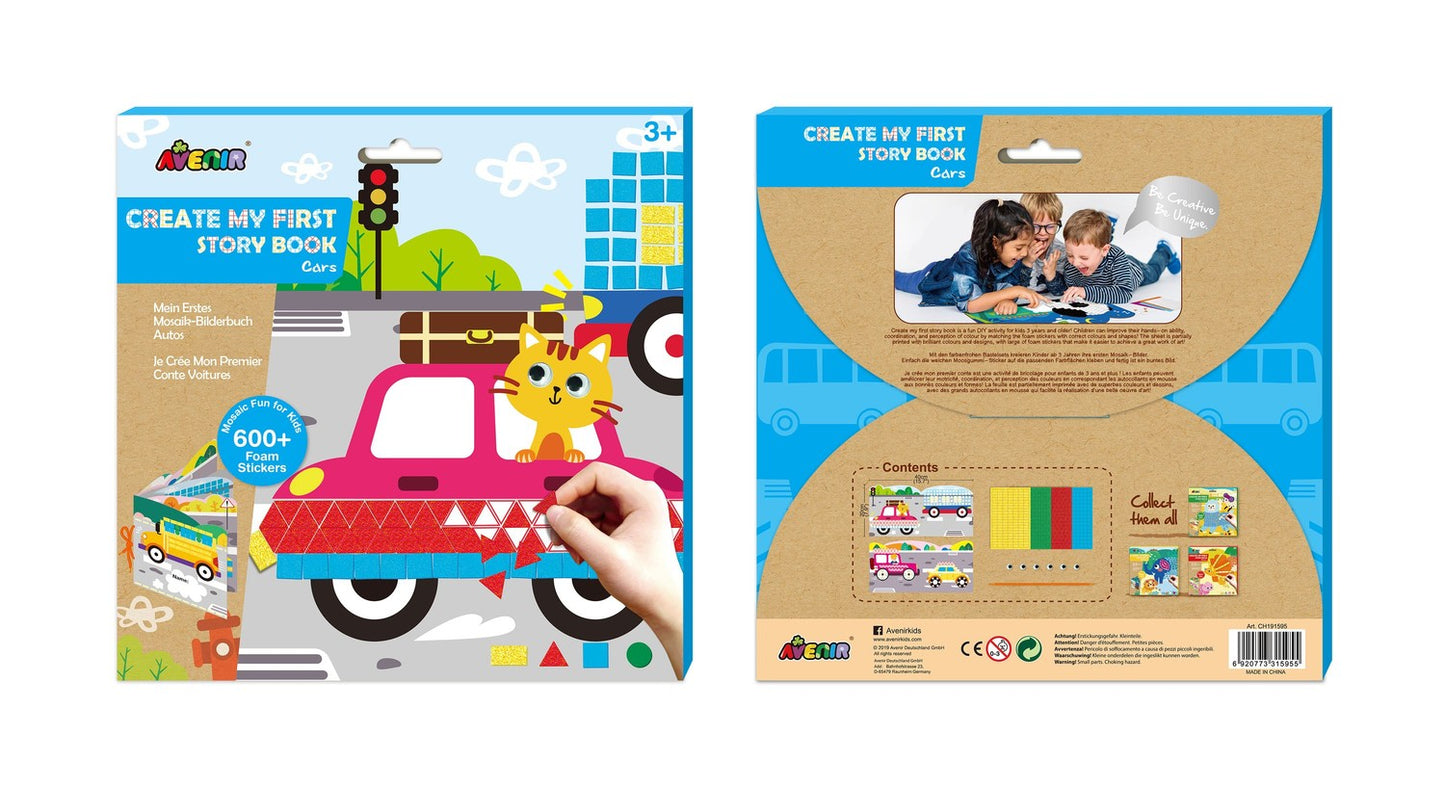 Avenir Create My First Story Book Cars