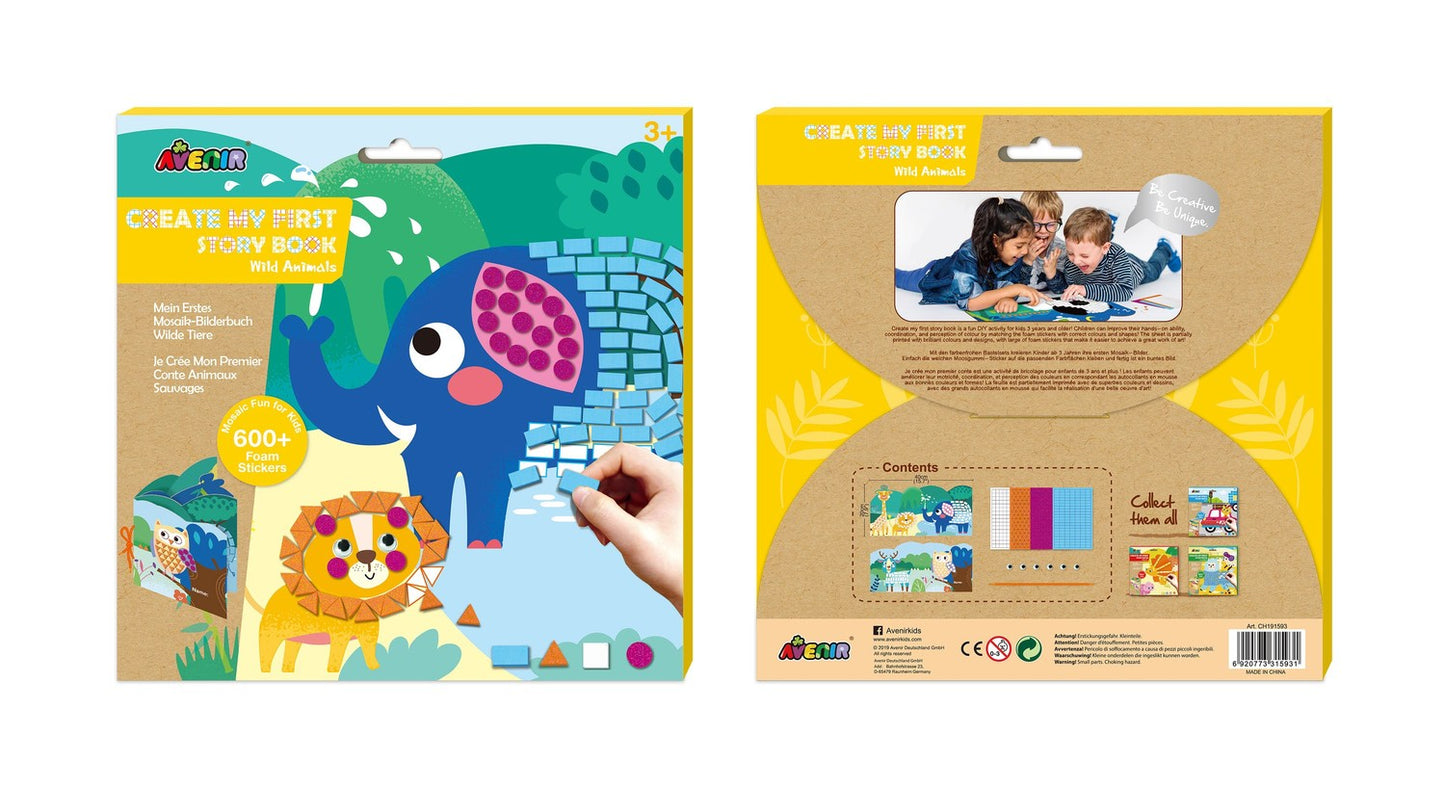 Avenir Create My First Story Book Wild Animals