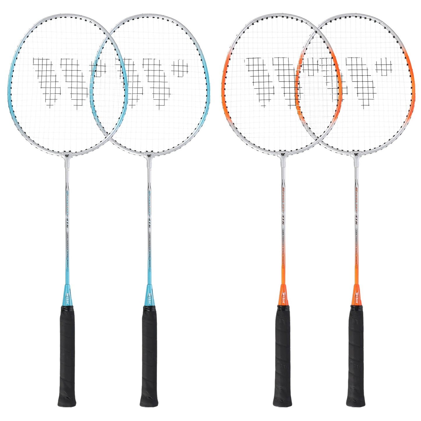 Badminton Racket Set – 2 Player, Steel, Includes Shuttlecocks