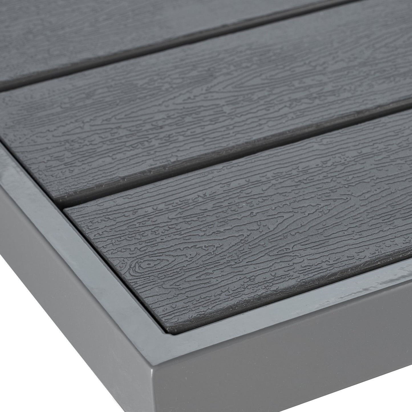 Balcony table in wooden look
