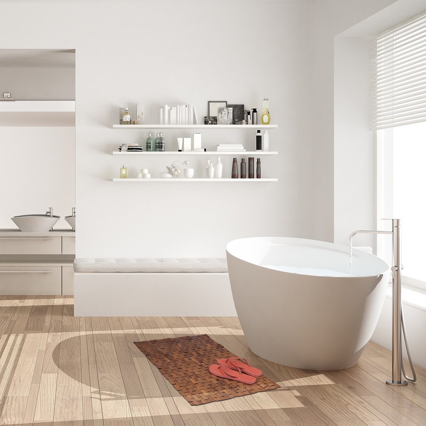 Bamboo Bath Mat 50 x 80 cm