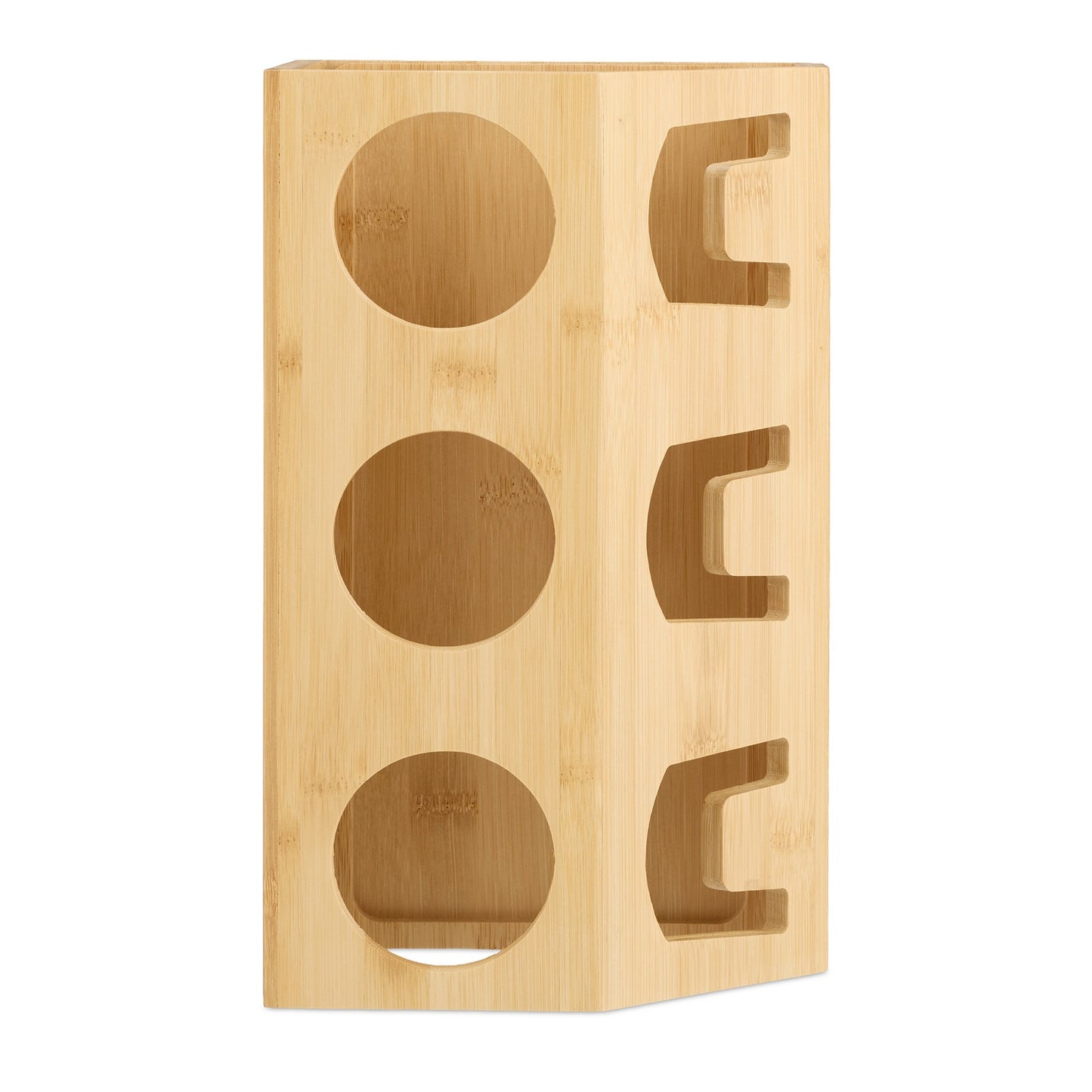 Bamboo Bottle Drying Rack for 3 Bottles