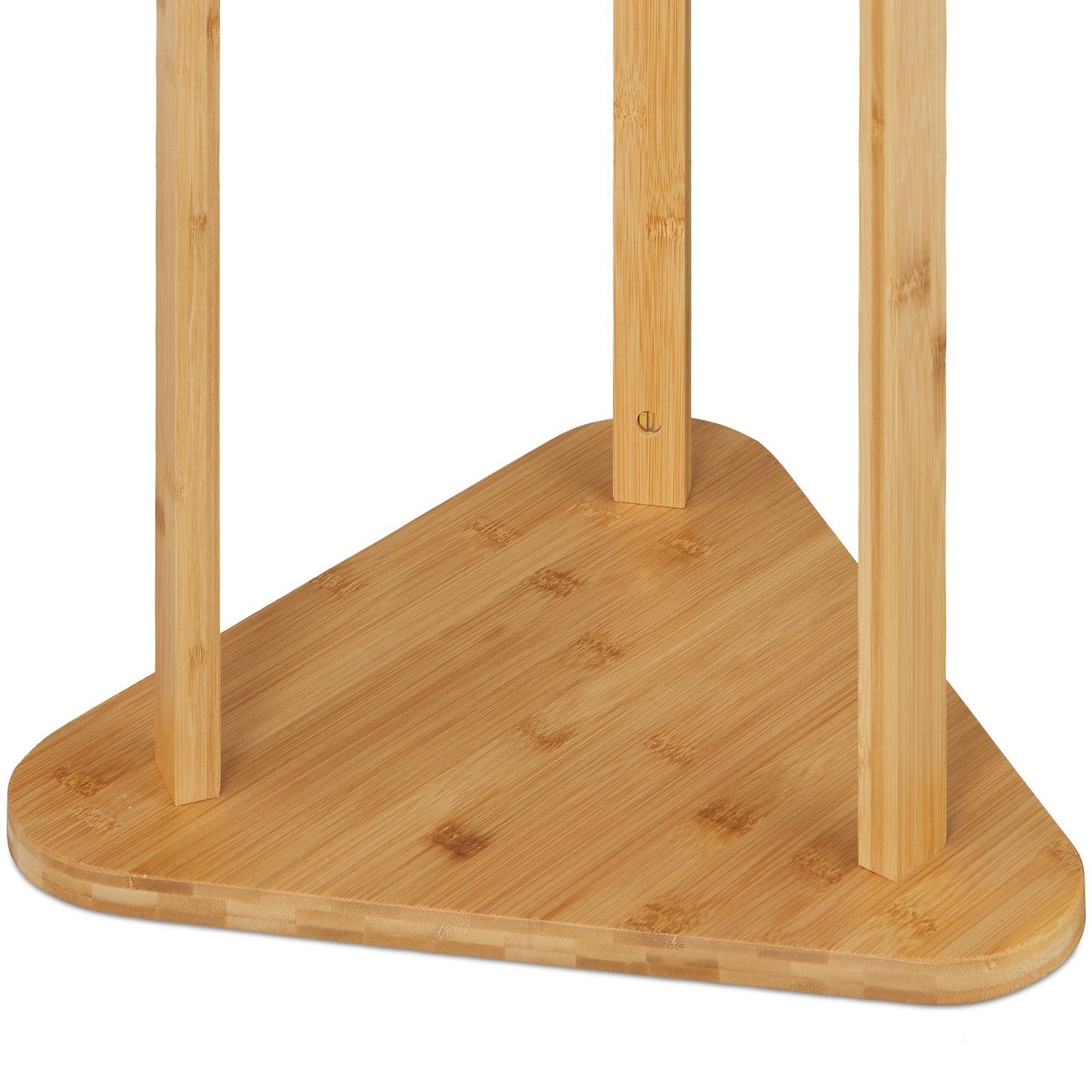 Bamboo Coat Rack with 9 Hooks and 2 Shelves