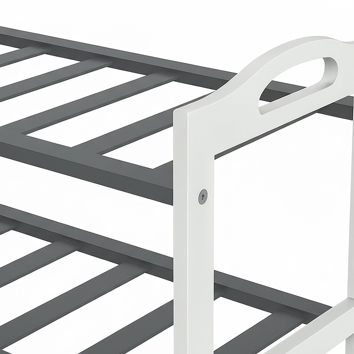 Bamboo Shoe Rack, 3 Tiers, Holds 9 Pairs