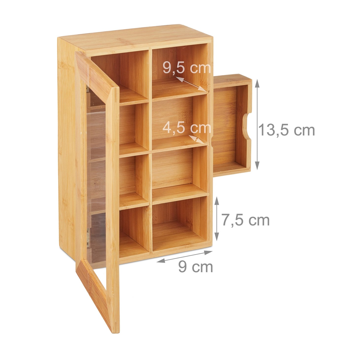Bamboo Tea Box with Drawer