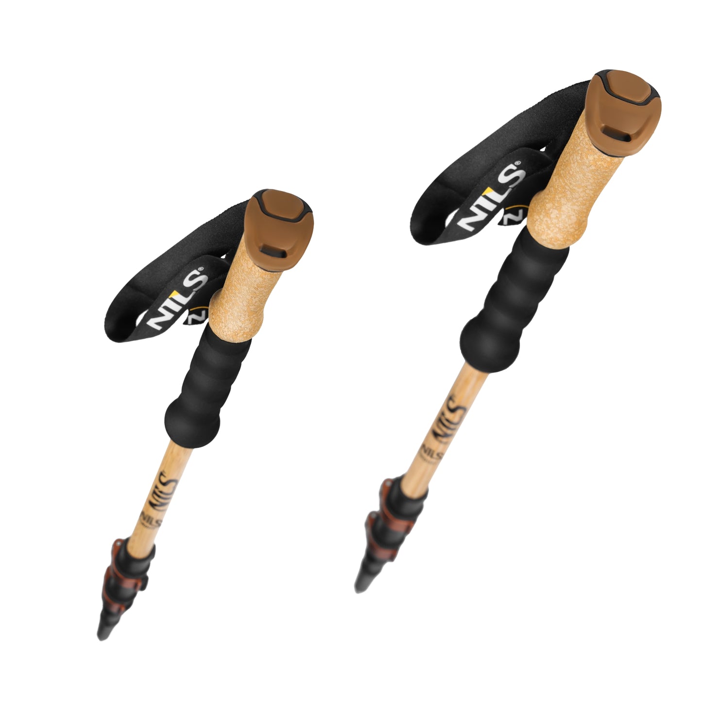Bamboo Trekking Poles – Lightweight, Adjustable, Pair