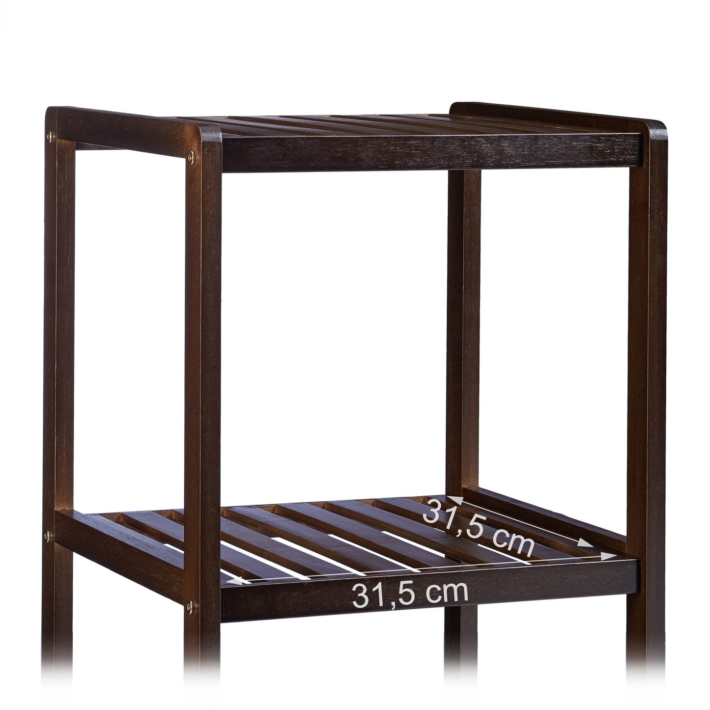 Bamboo bathroom shelf with 3 shelves