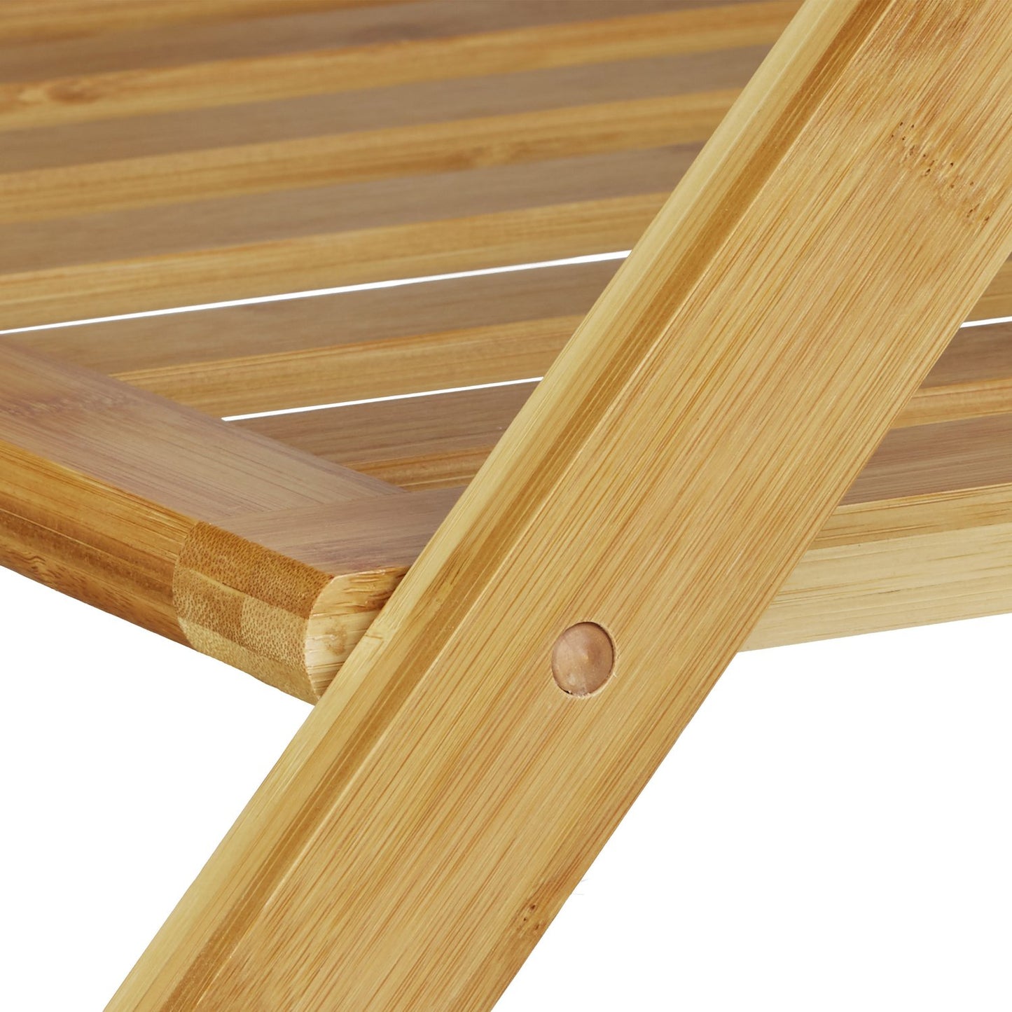 Bamboo luggage bench with storage