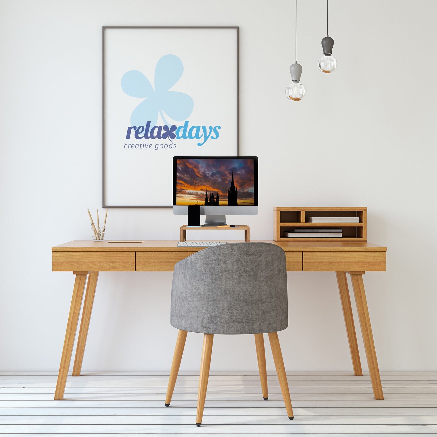 Bamboo screen stand